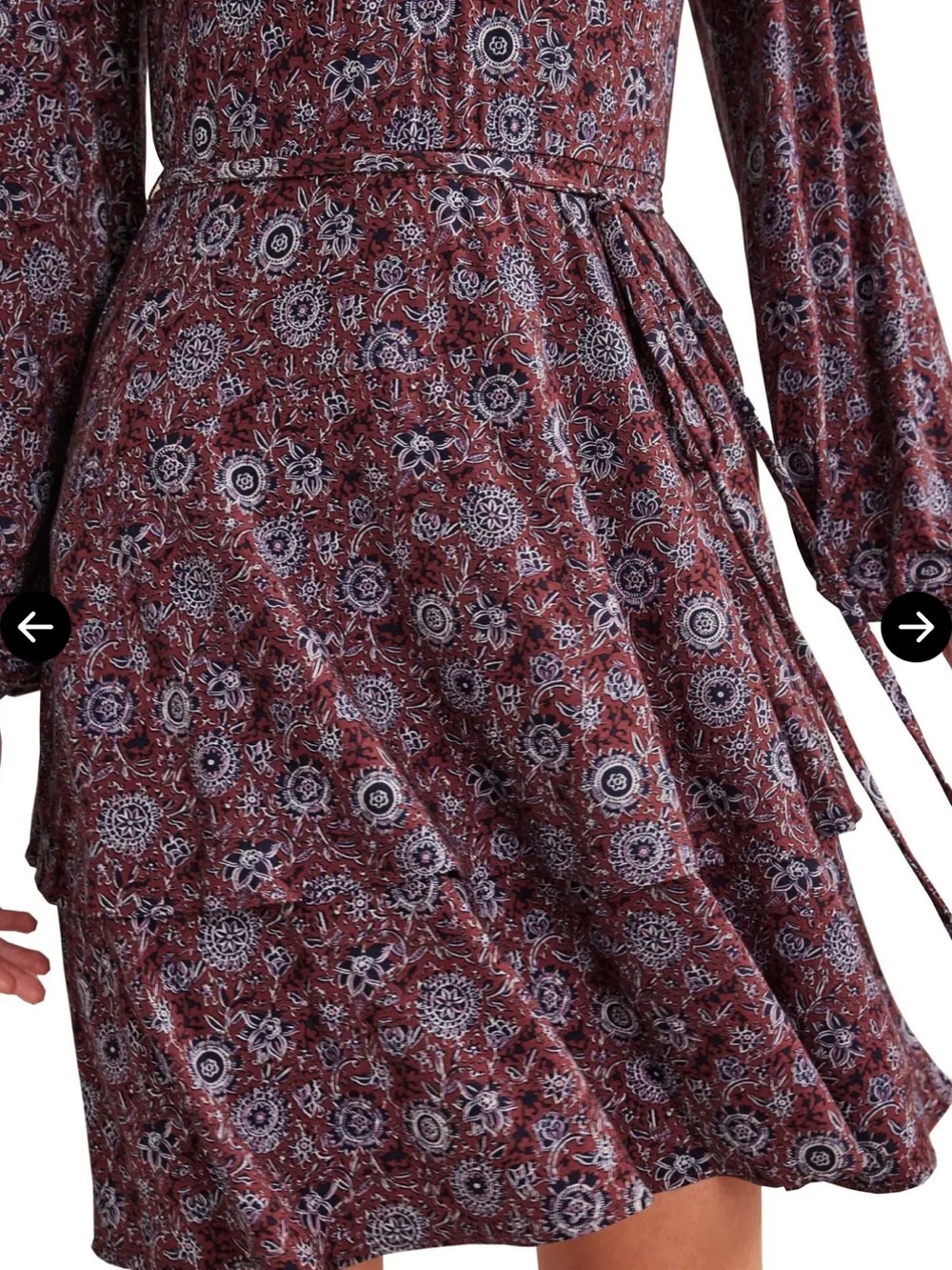 NWT Boden Tiered Mini Jersey Dress - Picture 2 of 9